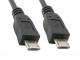 雙頭micro usb轉(zhuǎn)接線 手機(jī)對充數(shù)據(jù)線microusb公對公